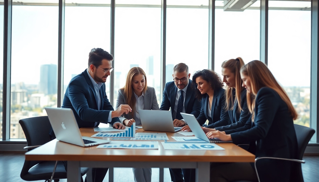 Find competitor customers through collaborative analysis in a modern office.