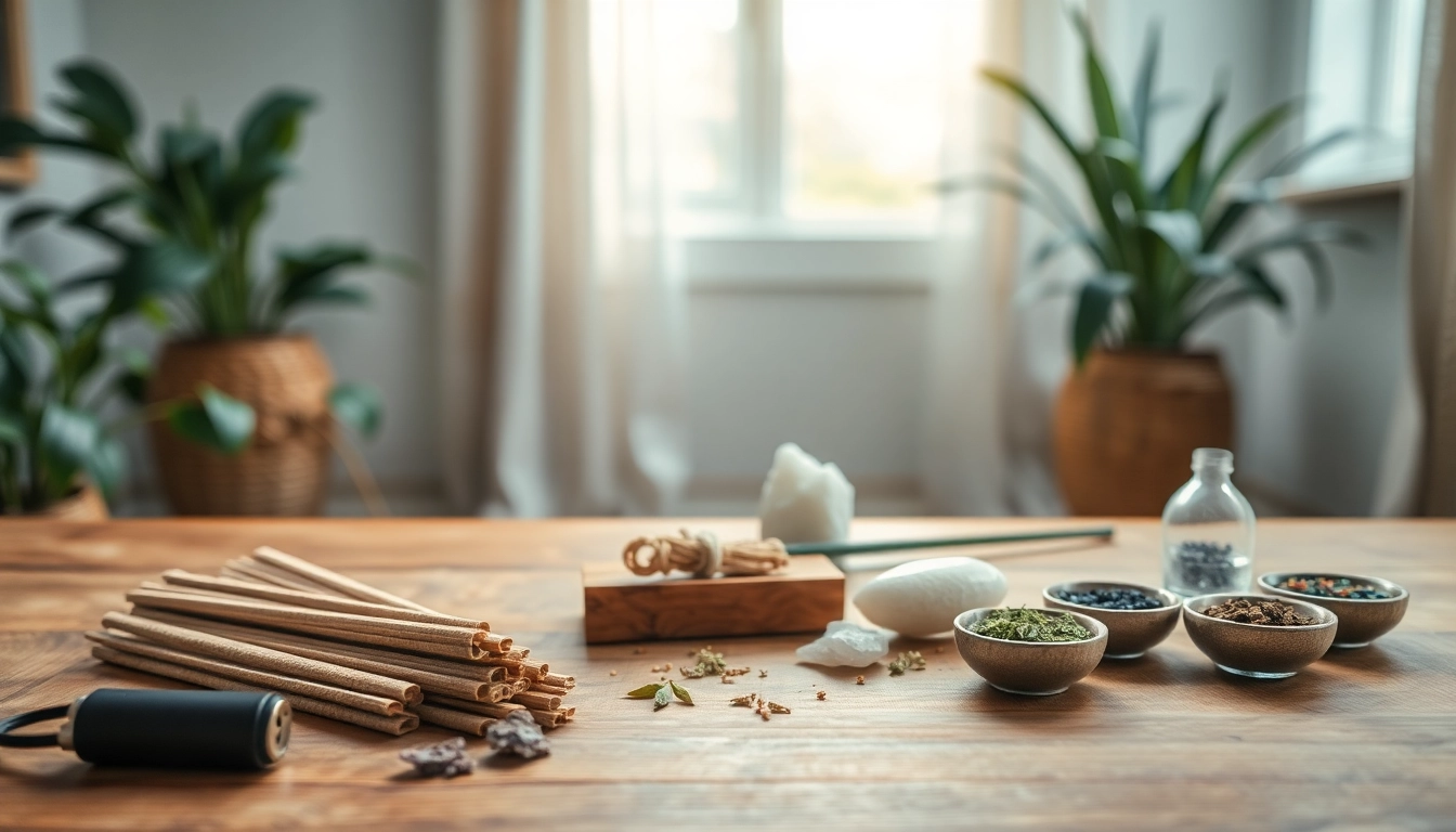 Utiliser des incenses pour cleansing avec des bâtonnets d'encens sur un autel.