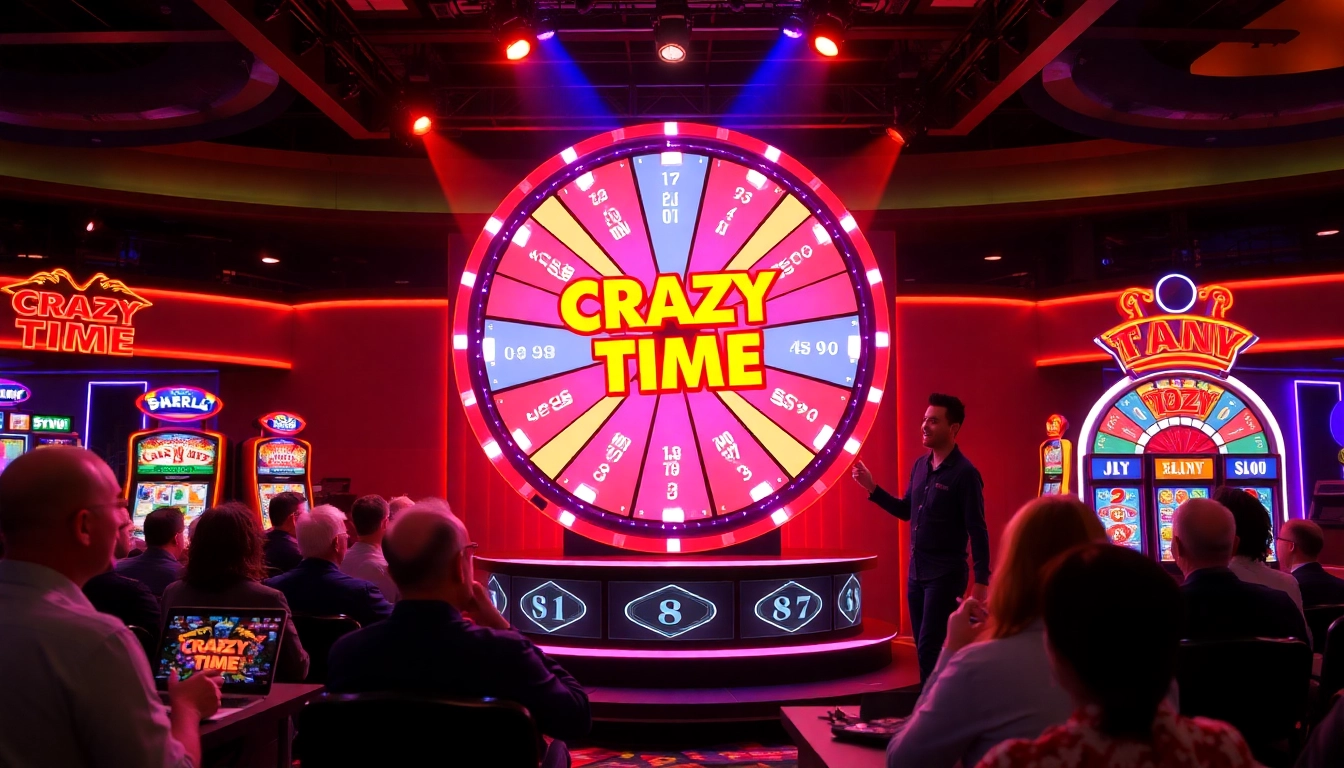 Players enjoy the thrilling Crazy Time Italia live game, captivated by the colorful wheel and dynamic host.
