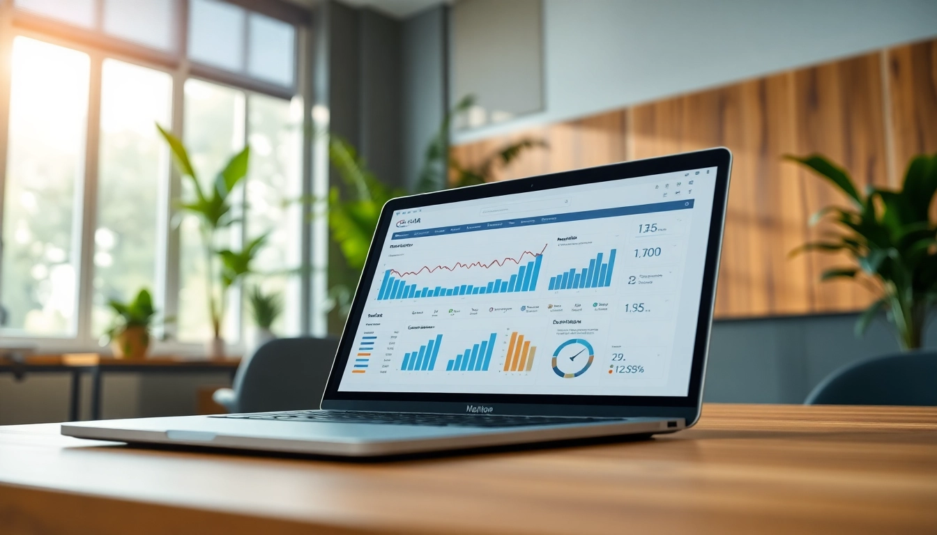 Analyze text with an advanced AI checker tool in a sleek office environment.