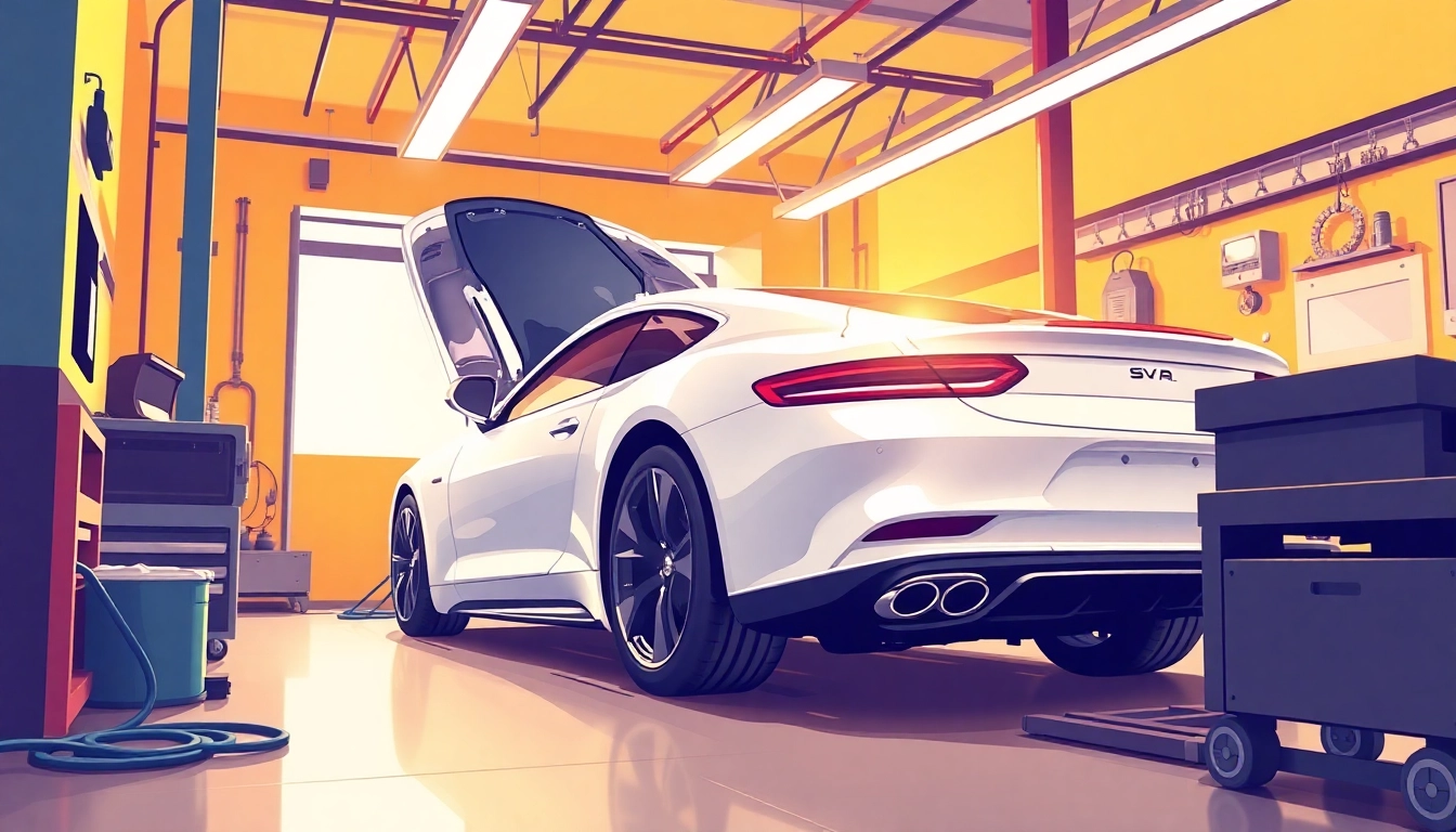 Enhance your experience with car service atlanta showcasing a modern garage for reliable automotive care.