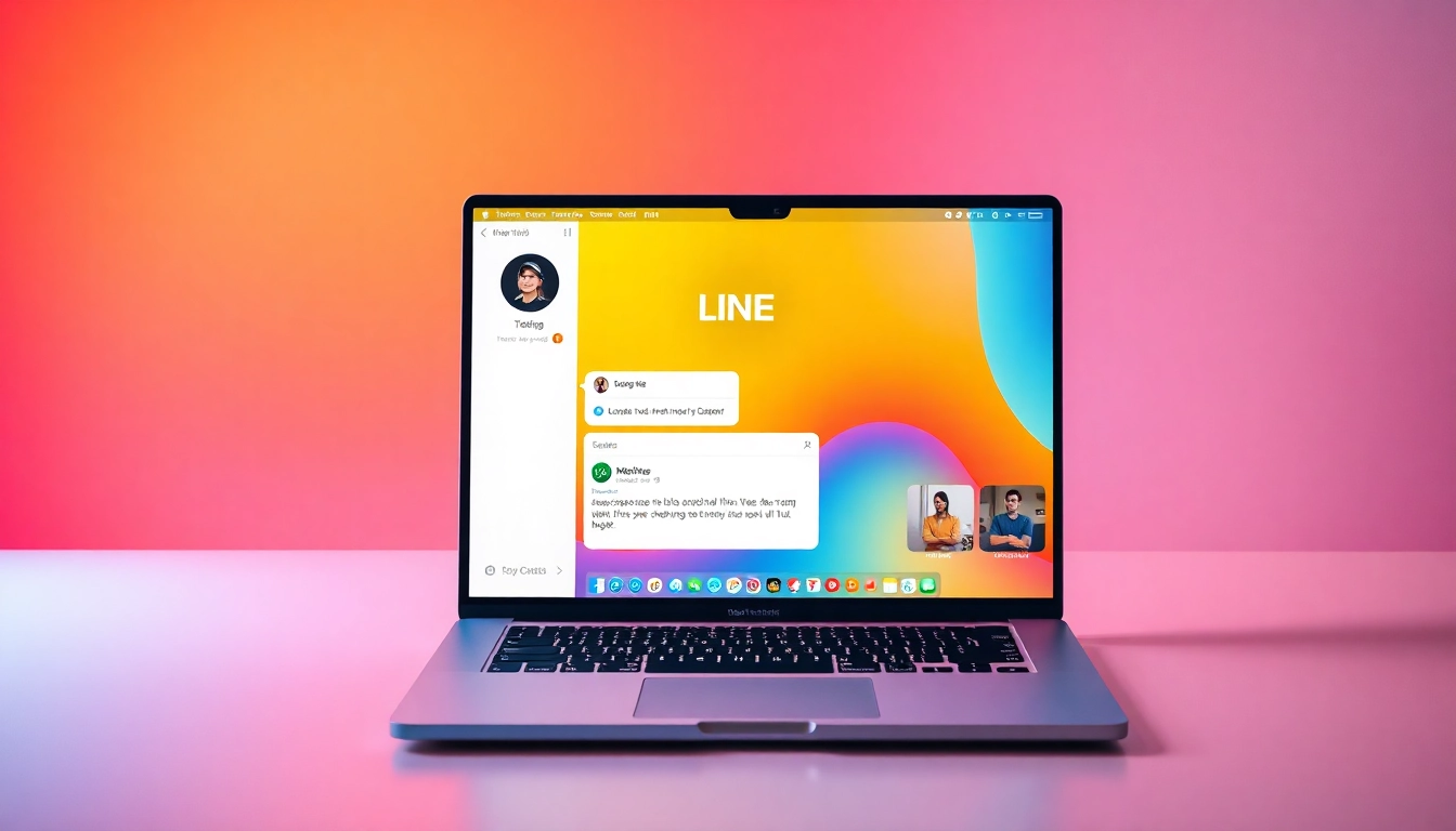 Show how to download line電腦版下載 with engaging visuals showcasing the installation process.