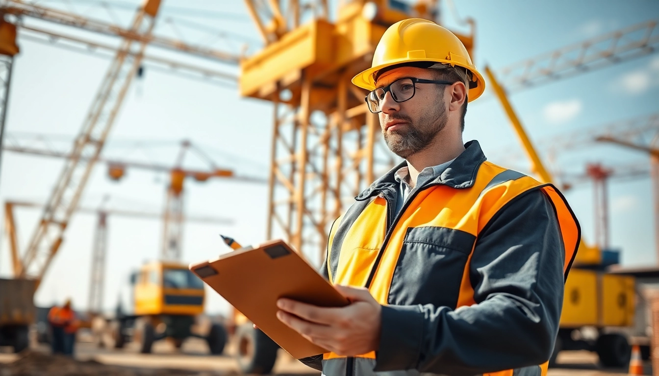 Study NVQ Level 4 Crane supervisor answers while overseeing a construction site.