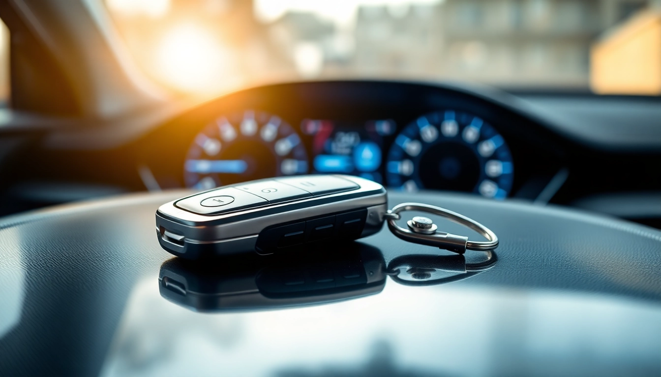 View a key fob for electric cars showcasing its modern design and technology.