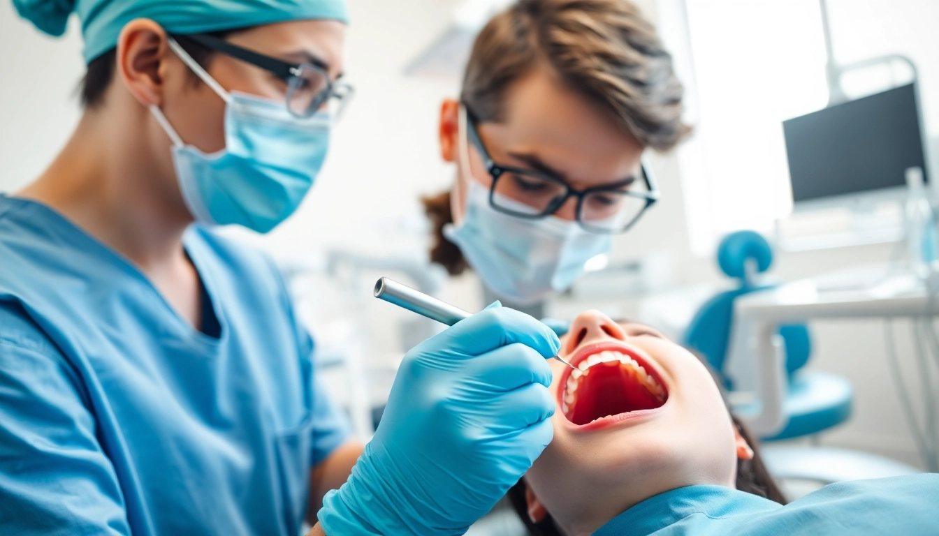 Repairing teeth with fillings and restorative work in a modern dental office.