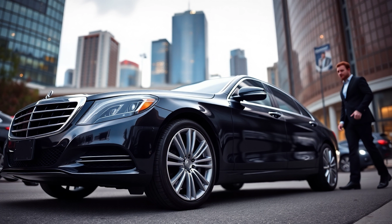 Experience premium car service vancouver bc with a professional black sedan ready for passengers.