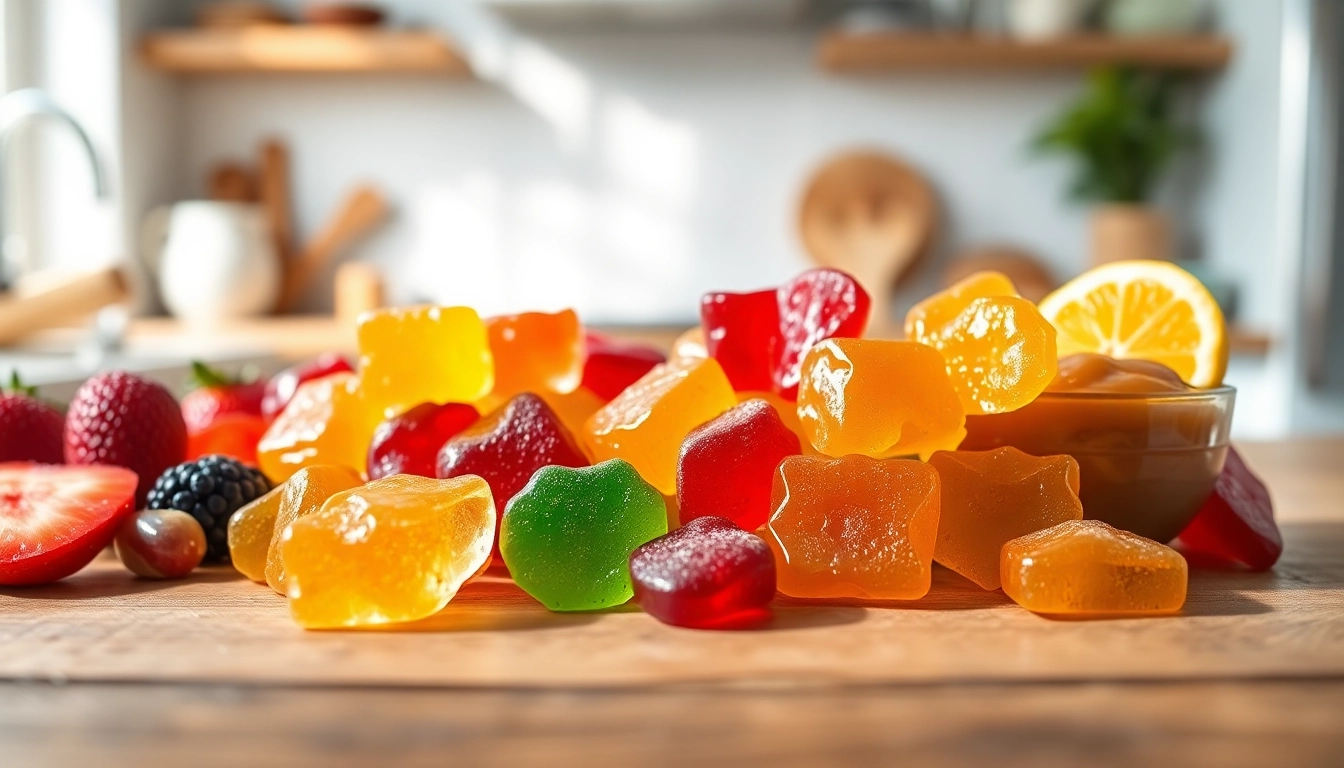 Enjoy collagen pectin gummies showcasing vibrant flavors for enhanced health benefits