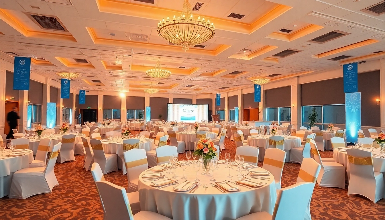 Host events at the trenton event center with elegant table settings and beautiful decorations.