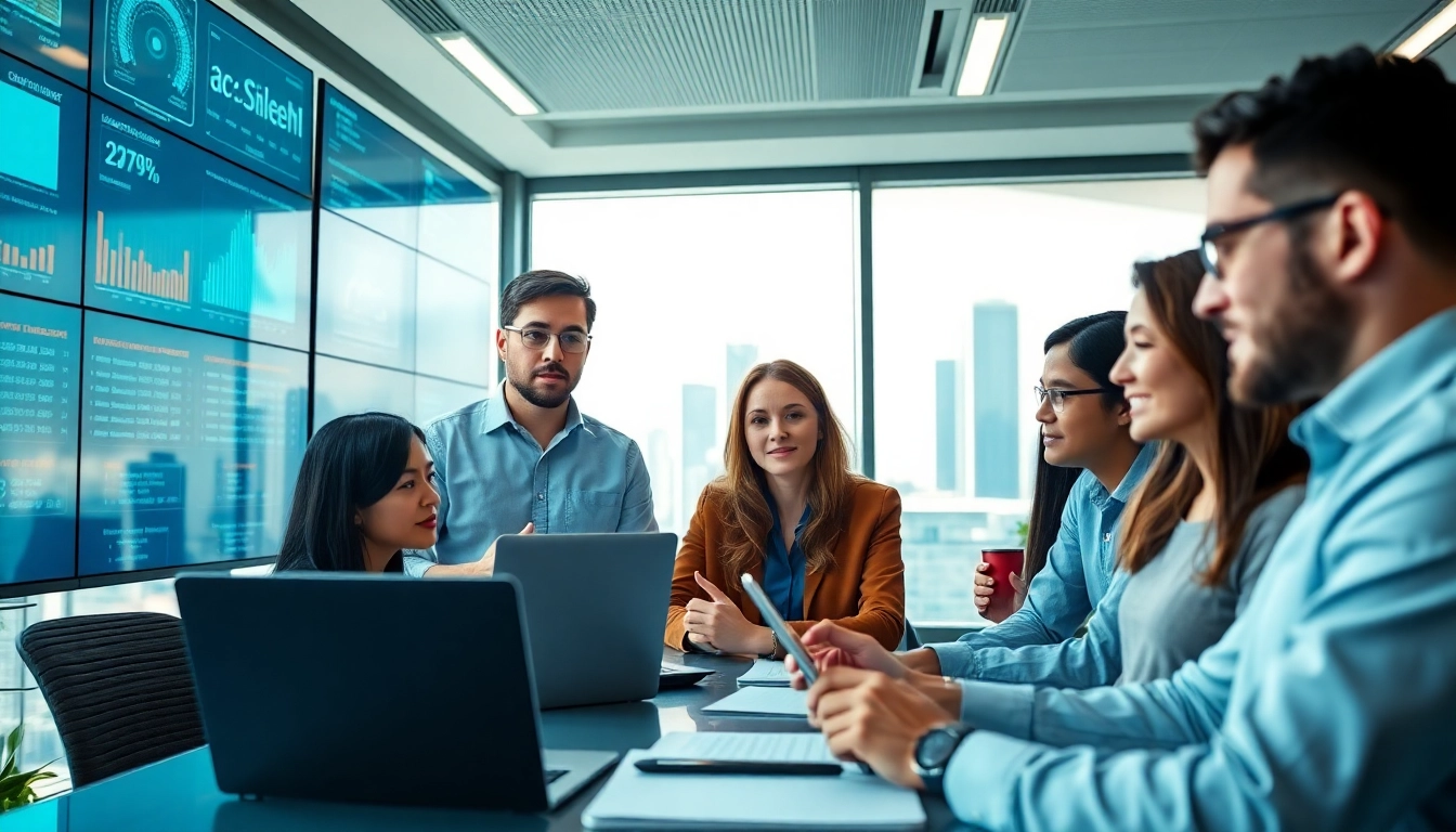 Showcasing professionals engaging in Cloud infrastructure and DevOps services collaboration.
