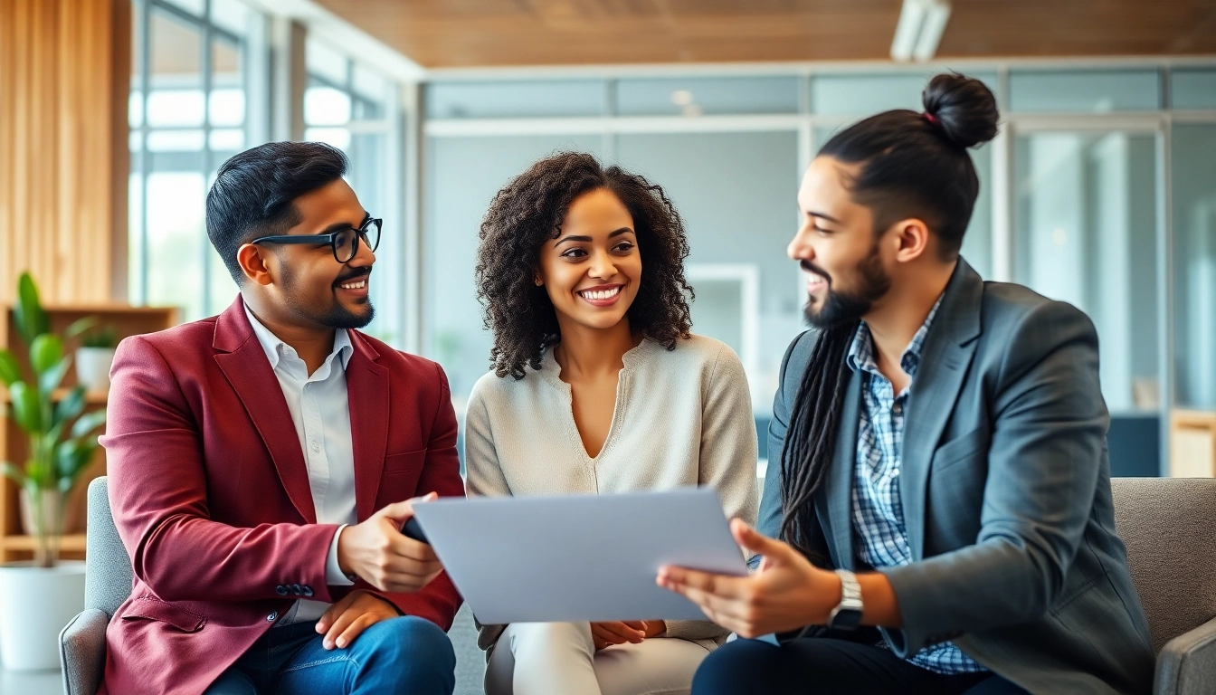 Discussing student finance options during a consultation with financial advisor in modern office