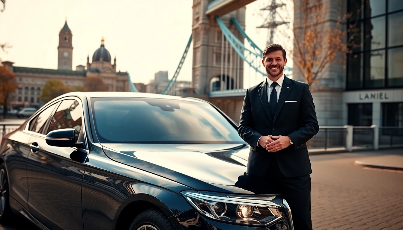Book a premier chauffeur service london from a professional in a luxurious setting.