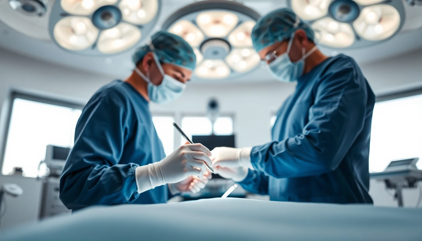 Schönheitschirurgie Braunschweig: Orthopädischer Eingriff wird in modernem Operationssaal durchgeführt.