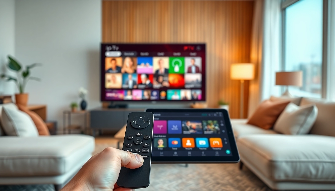 Comprar IPTV para una experiencia de entretenimiento moderna en un hogar acogedor.