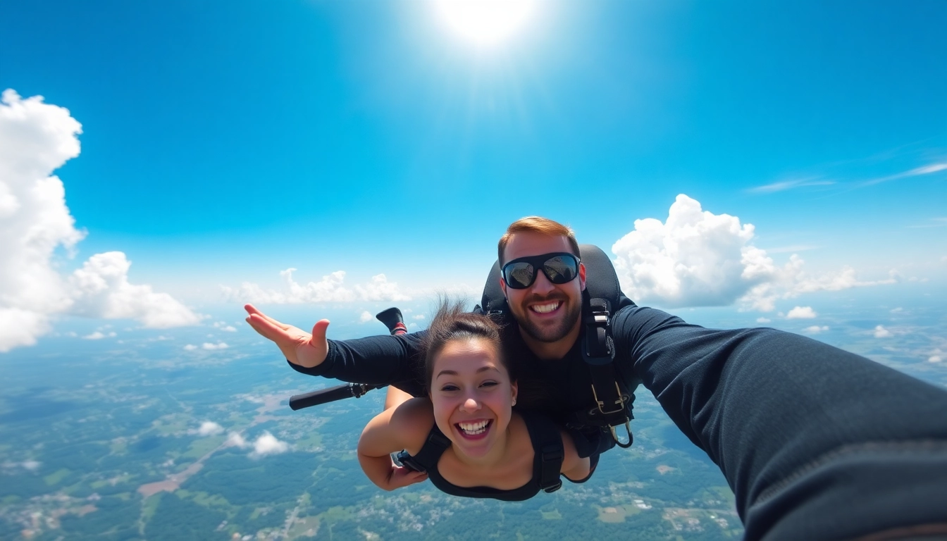 Doživite tandemski skok s padalom z izkušenim inštruktorjem v adrenalinskem prostem padu.