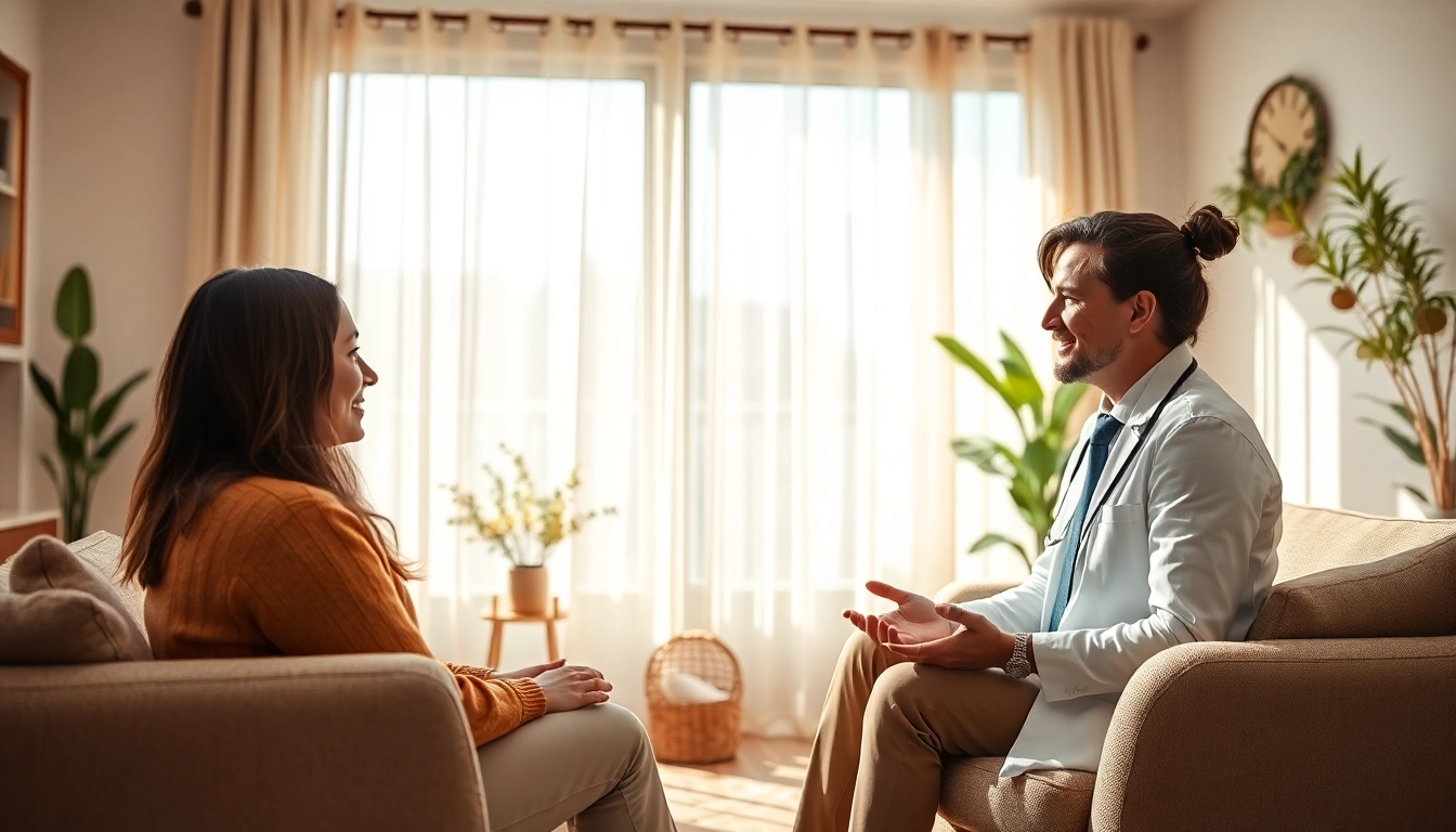 Engage in professional counselling with a therapist in a calming environment.