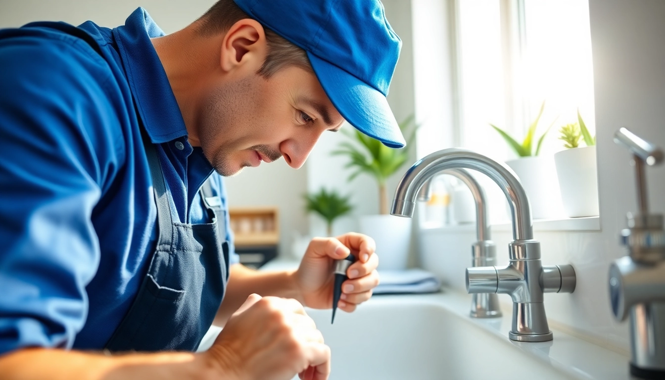 Fixing plumbing issues by skilled plumbers wake forest in a modern kitchen.