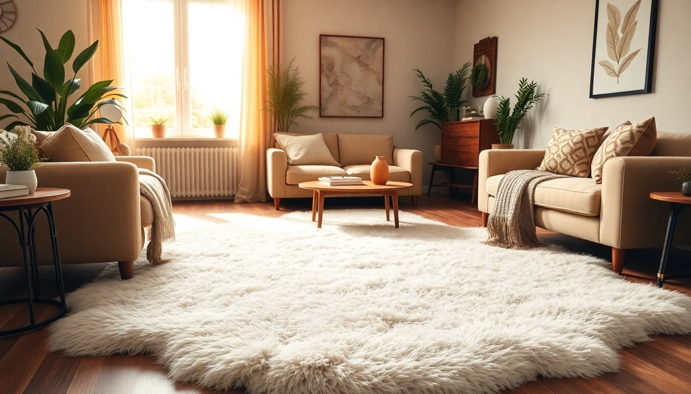 Create Warmth and Style with a Large Sheepskin Rug: Home Décor Ideas