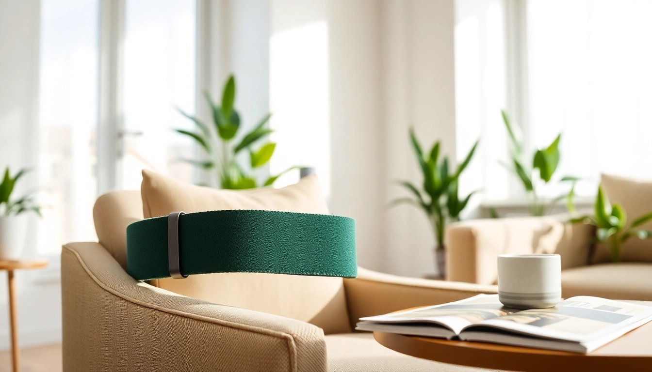 Highlighting the quasar md belt's ergonomic design in a cozy living room setting.