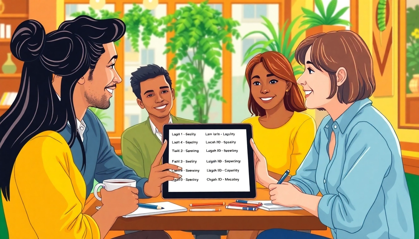 Learn French verbs effectively with dynamic interactions amidst a cozy café ambiance.