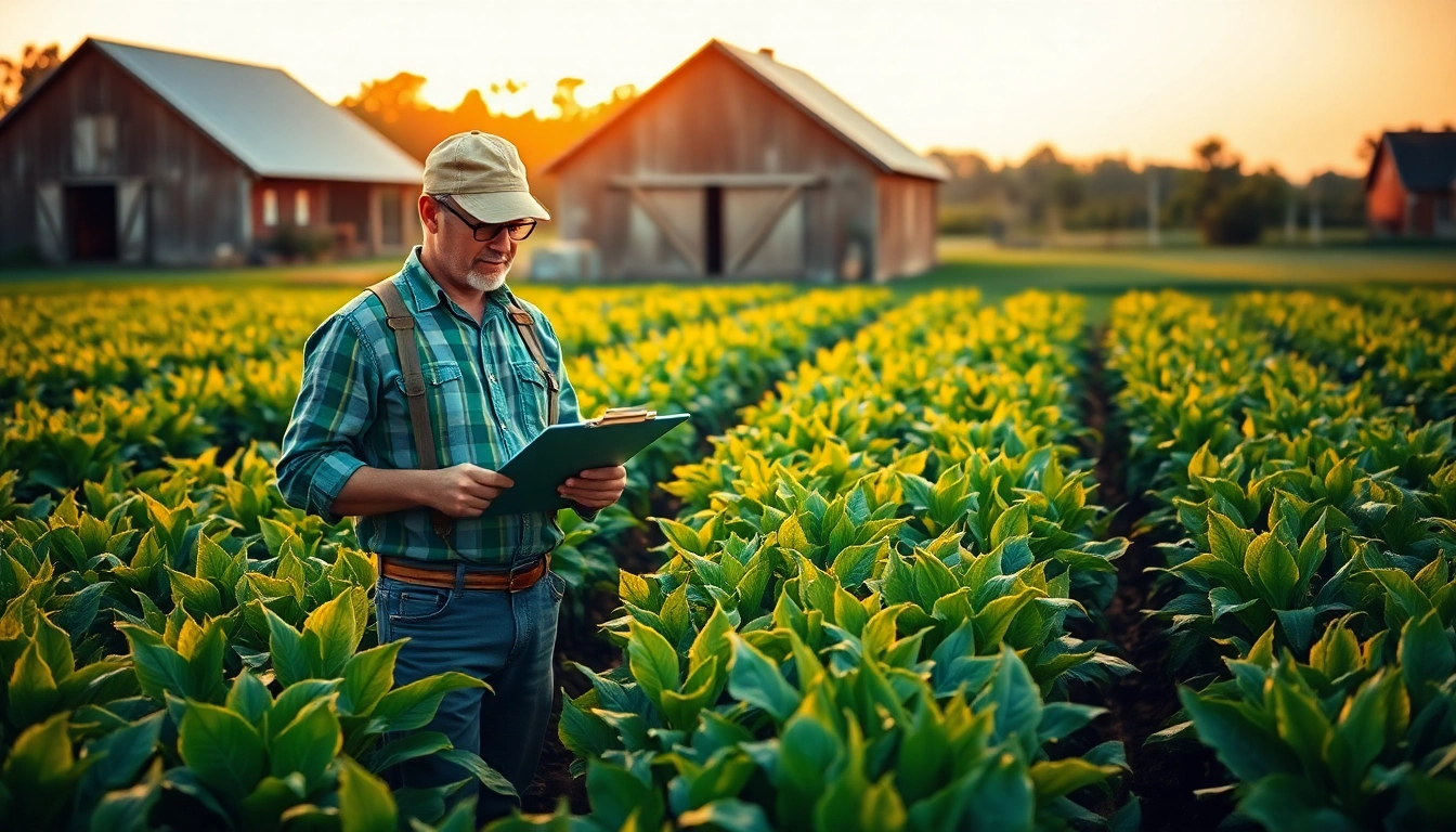 Farmers engaged in agriculture law practices, ensuring sustainable farming methods.