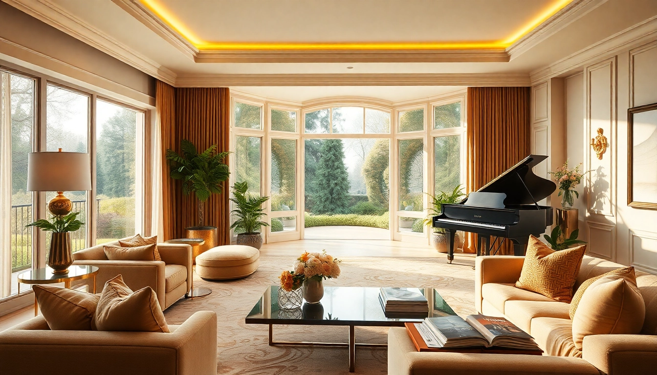 Disfruta del lujo en un elegante salón con detalles sofisticados y decoración de lujo12.